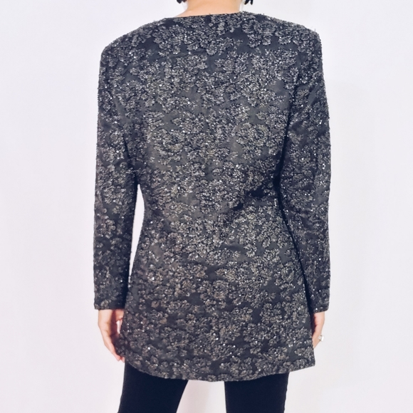 Beaded Metallic Jacket - Picture 6 of 10